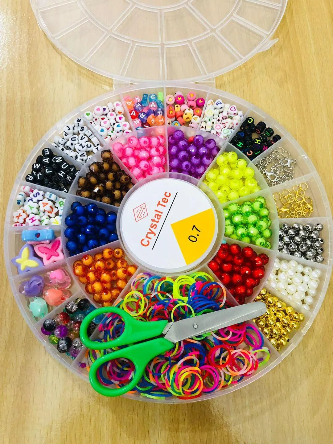 DIY Multicolor Jewellery Beads Kit – Modern Bracelet & Necklace Making Set
