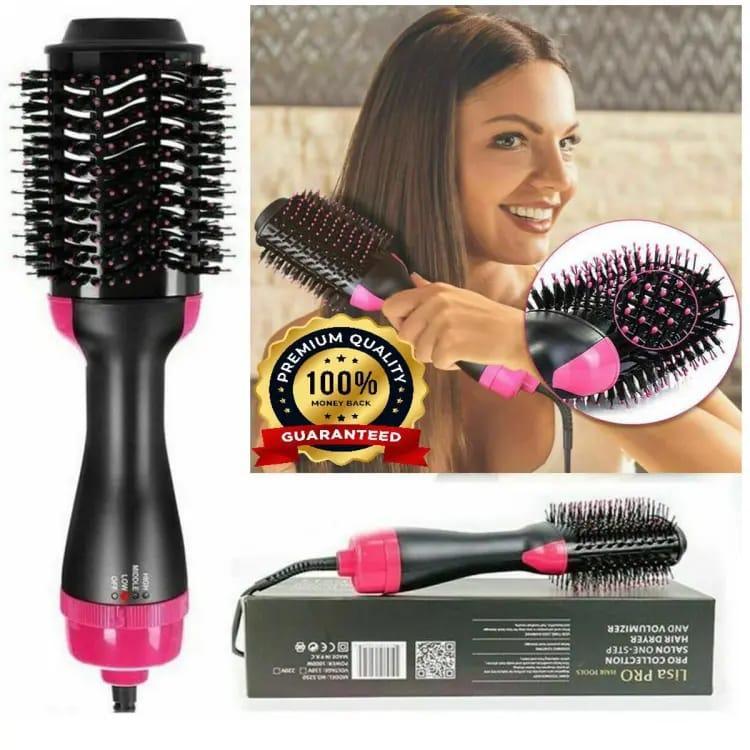 Professional 1000W Hair Dryer Brush | Volumizer & Straightener