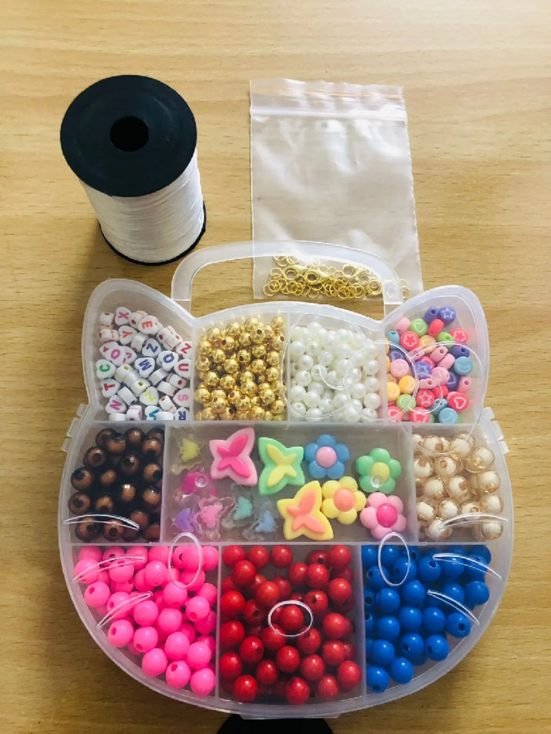 DIY Multicolor Jewellery Beads Kit – Modern Bracelet & Necklace Making Set