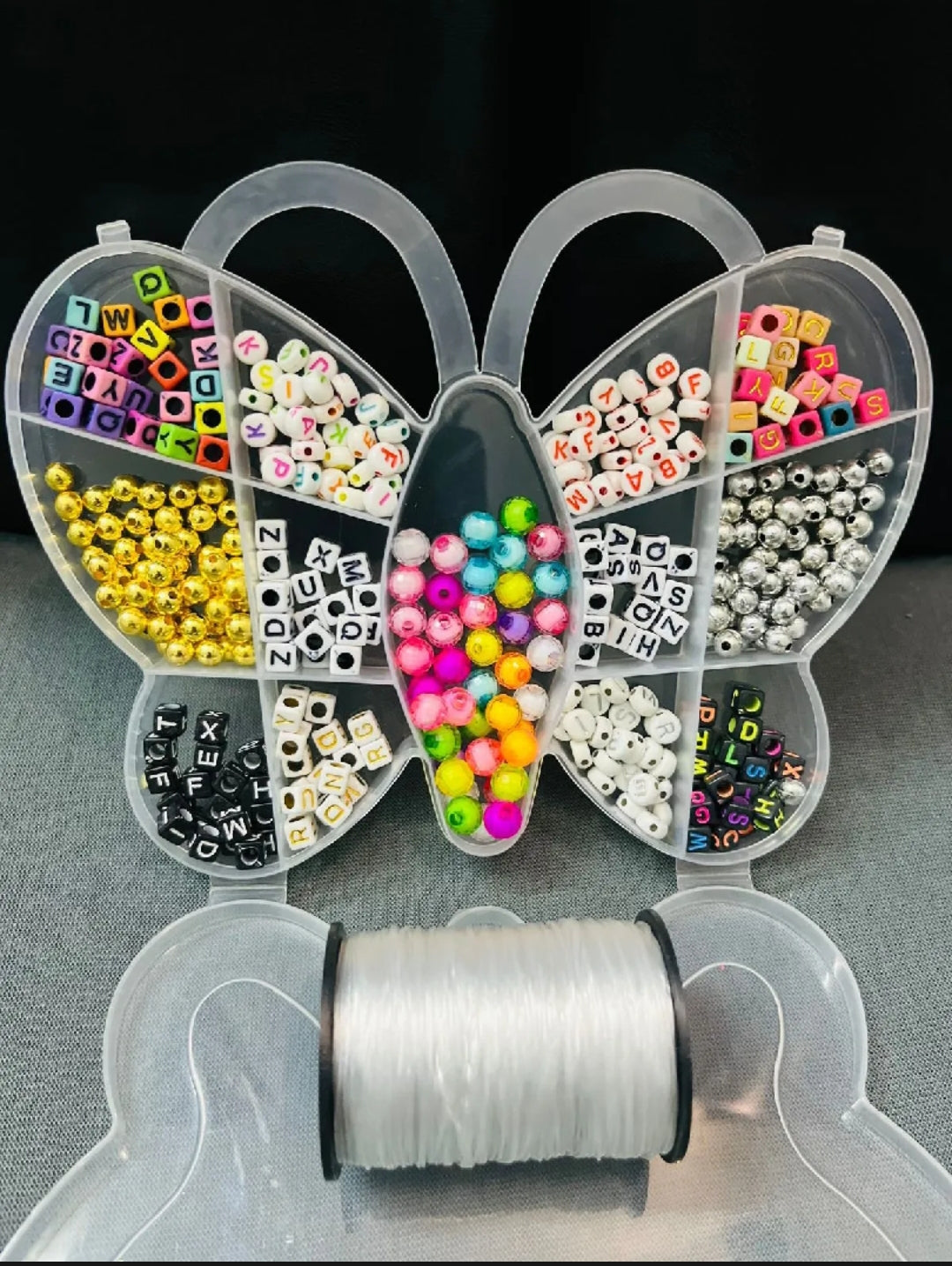 DIY Multicolor Jewellery Beads Kit – Modern Bracelet & Necklace Making Set